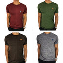 Kit 4 Camisetas Masculinas Dry Fit Malha Fria Moda Fitness Manga curta para academia