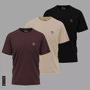 Kit 3 Camisetas 100% Algodão Fio 30.1 Camisa Blusa Básica Slim Fit Oferta Envio Imediato