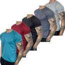 Kit 5 Camisetas Dry Fit Masculina - Casual - Treino - Academia - Esportes - Exercícios - Corrida